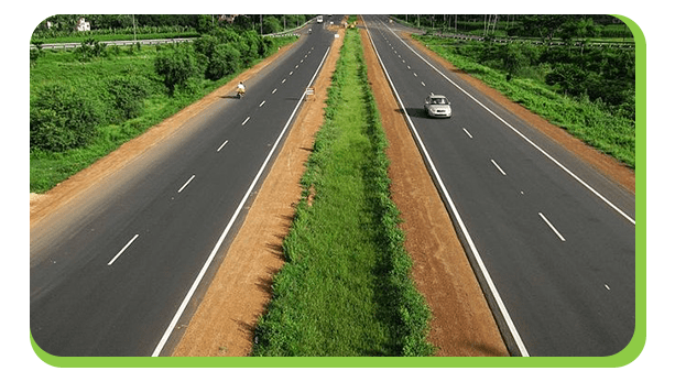 by road