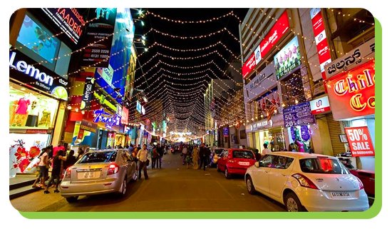 commercial street and mg road