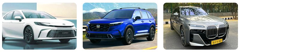 different vehicle options