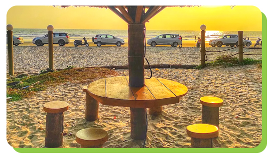 relax on the beach