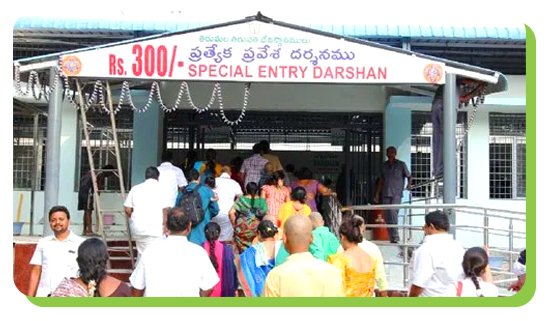 special entry darshan ₹300 per person